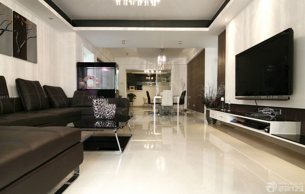 2025时尚鱼缸玄关隔断设计样板欣赏