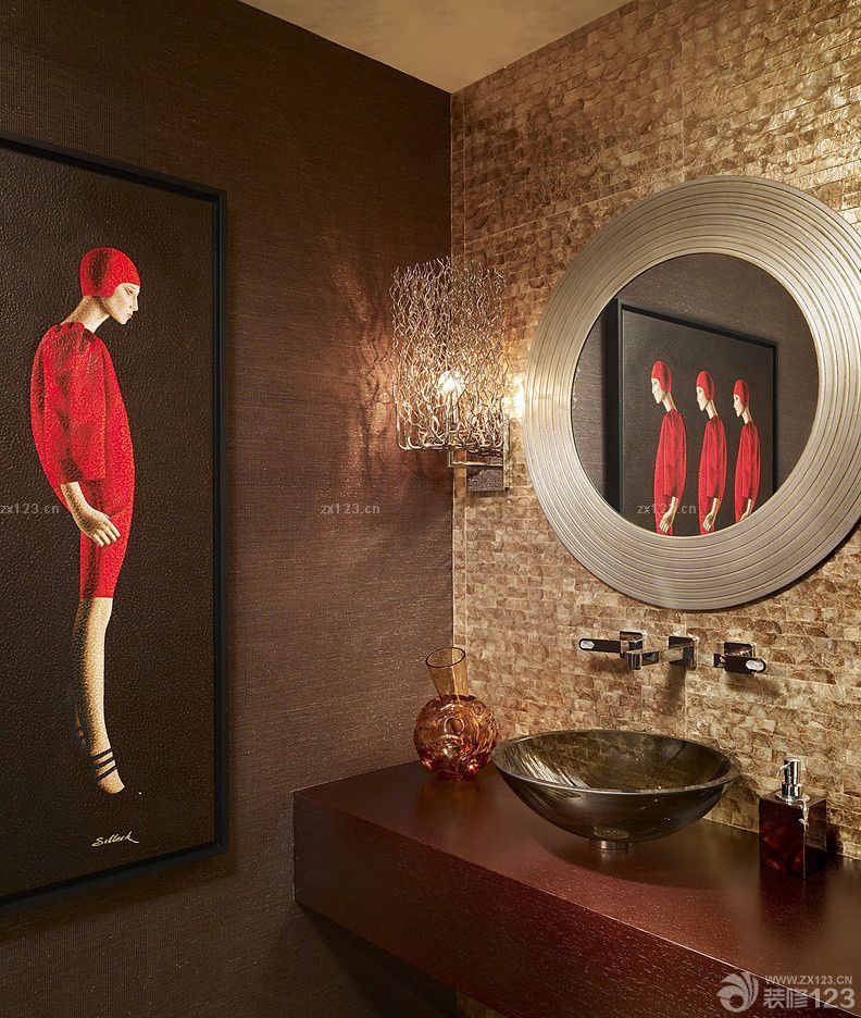 2025最新创意家居卫生间手绘效果图