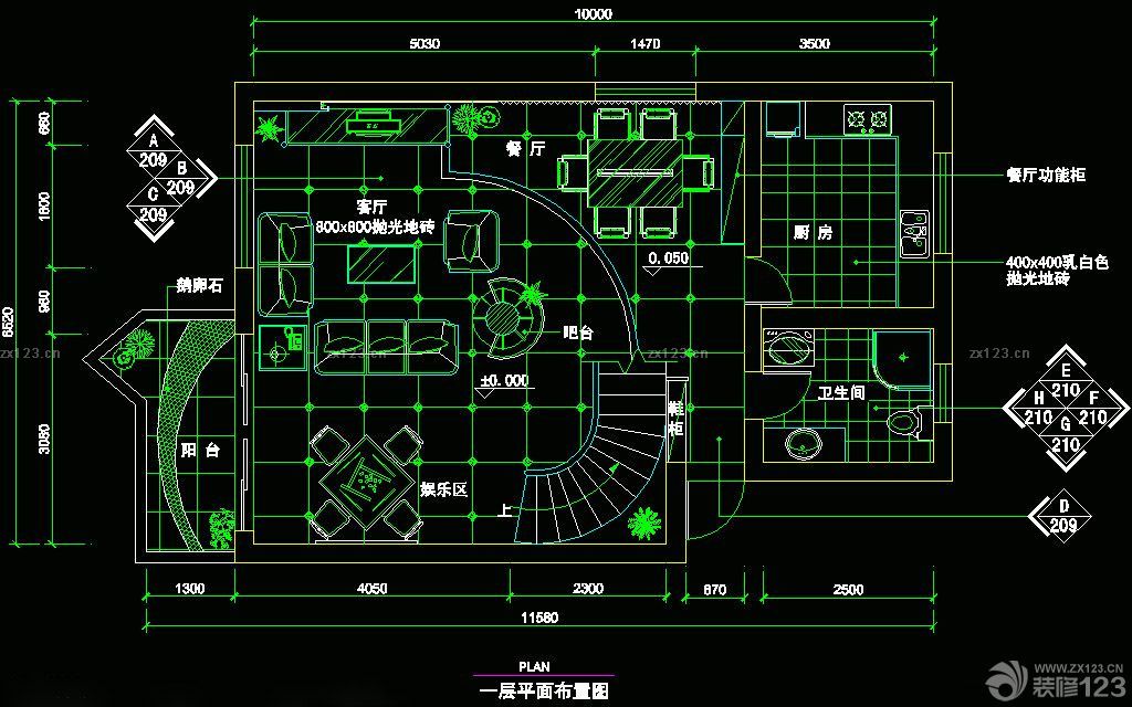 2025最新别墅楼梯平面图