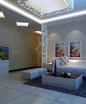 最新简约走廊鱼缸玄关装修效果图大全