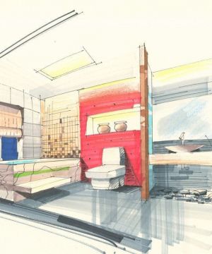 2025卫生间手绘效果图