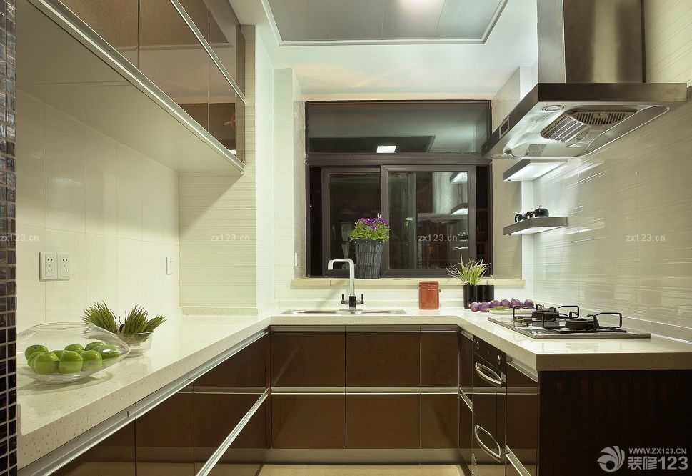 2025两室一厅房屋大理石橱柜装修图片