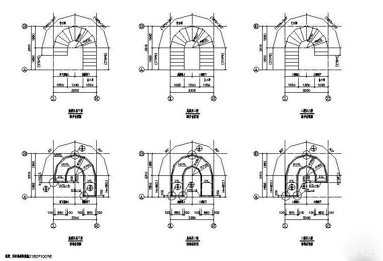 2025最新旋转楼梯平面图片大全