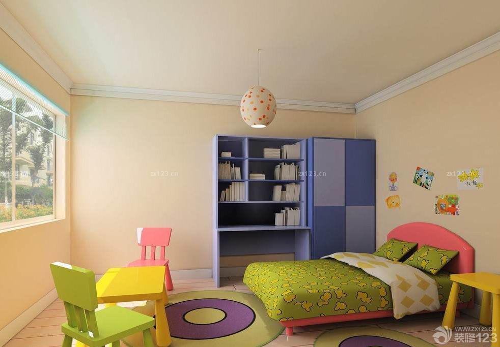 经典简欧风格小空间儿童房设计效果图片2023