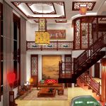 2025最新中式家装室内楼梯设计图