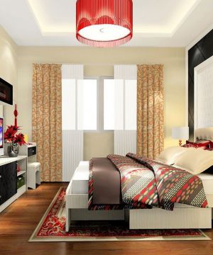 2025最新时尚现代风格36平小户型收纳床装修实景图