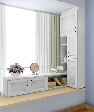 交换空间小户型卧室飘窗书桌设计效果图