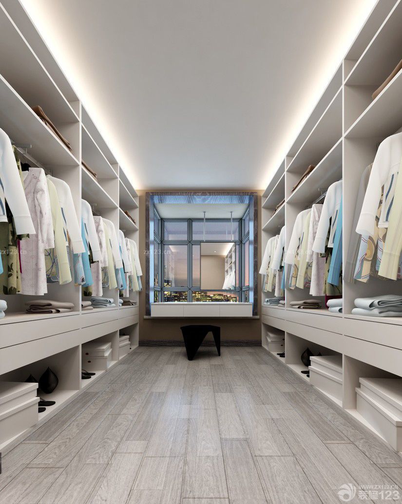 超大衣帽间样板间设计图片大全