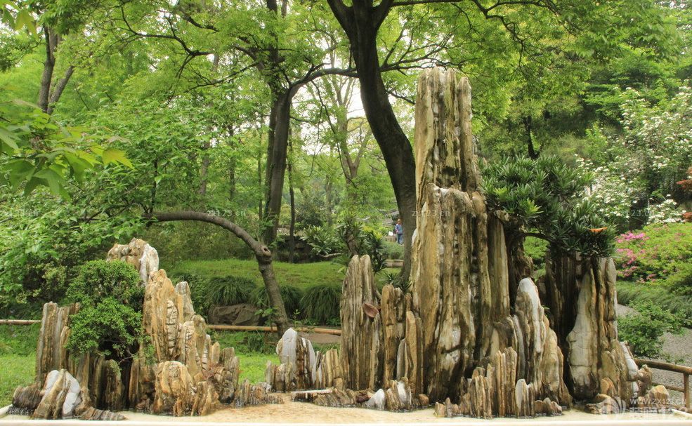 2025别墅花园假山盆景设计图片大全