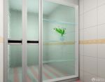 洗手间磨砂玻璃隔断效果图片欣赏