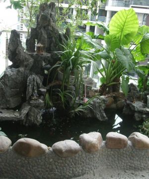 最新小阳台假山盆景设计效果图欣赏