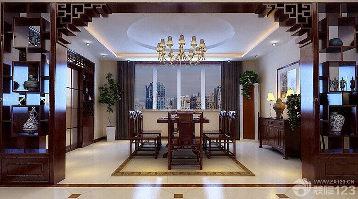 实木博古架隔断设计图片大全