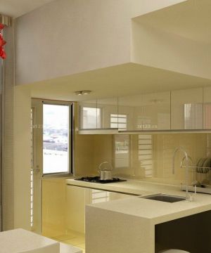 最新36平方单身公寓阳台改厨房效果图欣赏