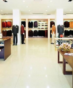 最新简约风格店面男装店设计效果图欣赏