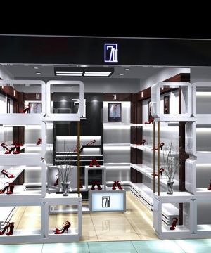 2025最新简约风格店面女鞋店装戏效果图欣赏