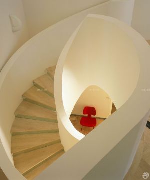 现代简约家装螺旋楼梯设计图片欣赏