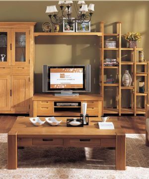 2023最新实木家具组合电视柜效果图片