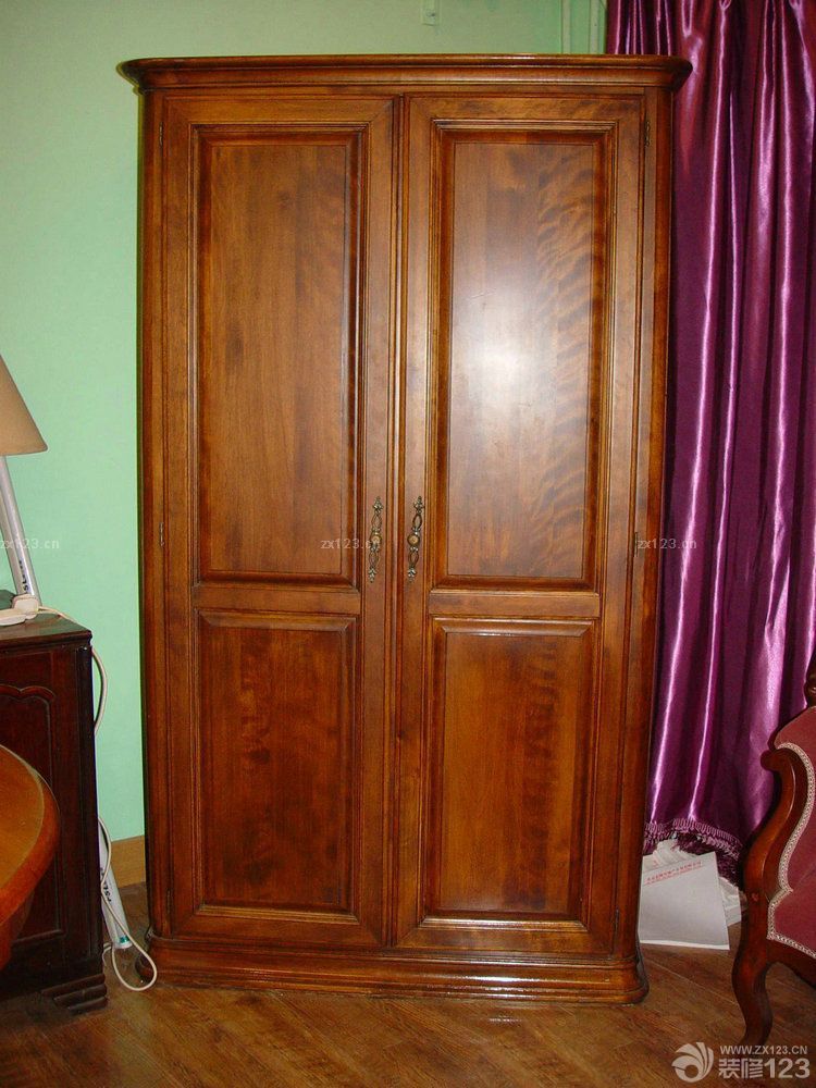 实木双门衣柜图片大全