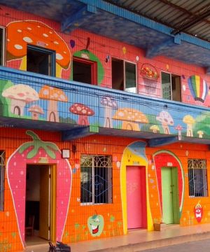 2023幼儿园手绘墙画欣赏