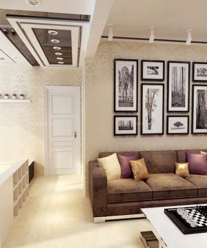 2023客厅地面米白色地砖设计图片