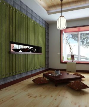 2023最新茶楼包间墙面木板造型装饰实景图