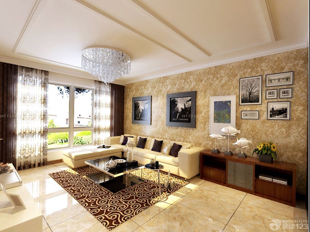 2025 沙发背景照片墙设计图片