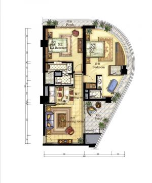 2023古典风格度假别墅平面户型图