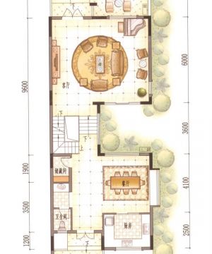 2023新古典风格度假别墅平面户型图