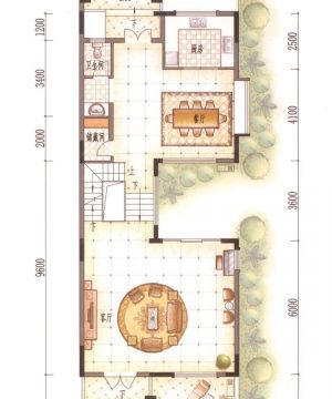 2025田园风格度假别墅平面户型图