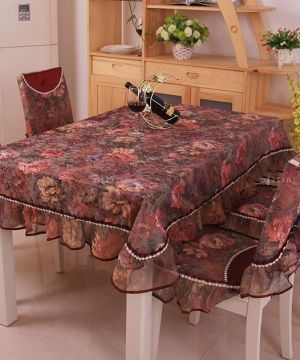 混搭小户型桌布椅套设计效果图欣赏2025