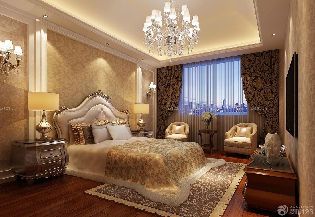 2025最新主卧室欧式台灯设计图片