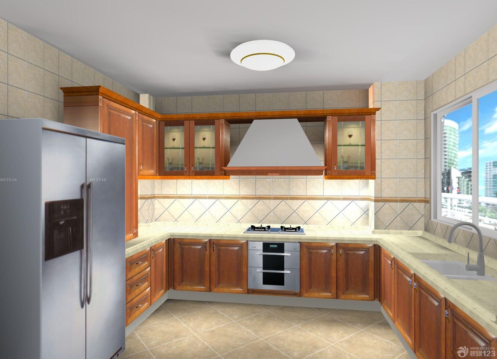 2025厨房原木橱柜设计图片