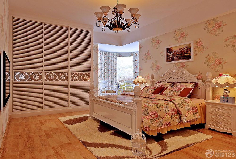 2025美式婚房床头背景墙设计布置图