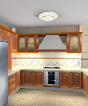 2023厨房原木橱柜设计图片