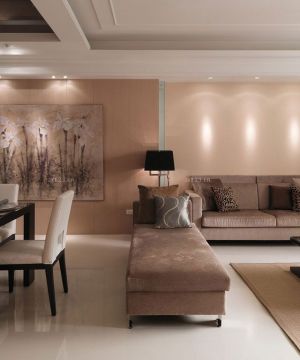 家庭客厅双人沙发床设计效果图片
