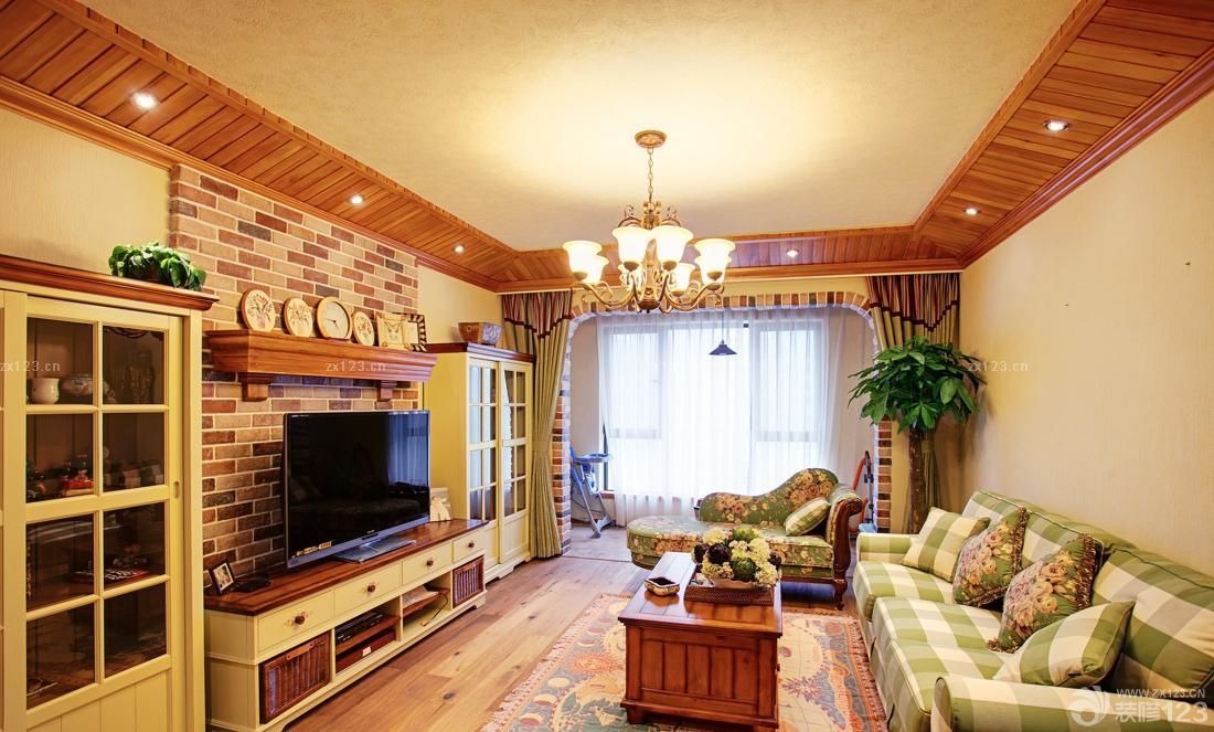 2025长方形客厅电视柜设计图片大全