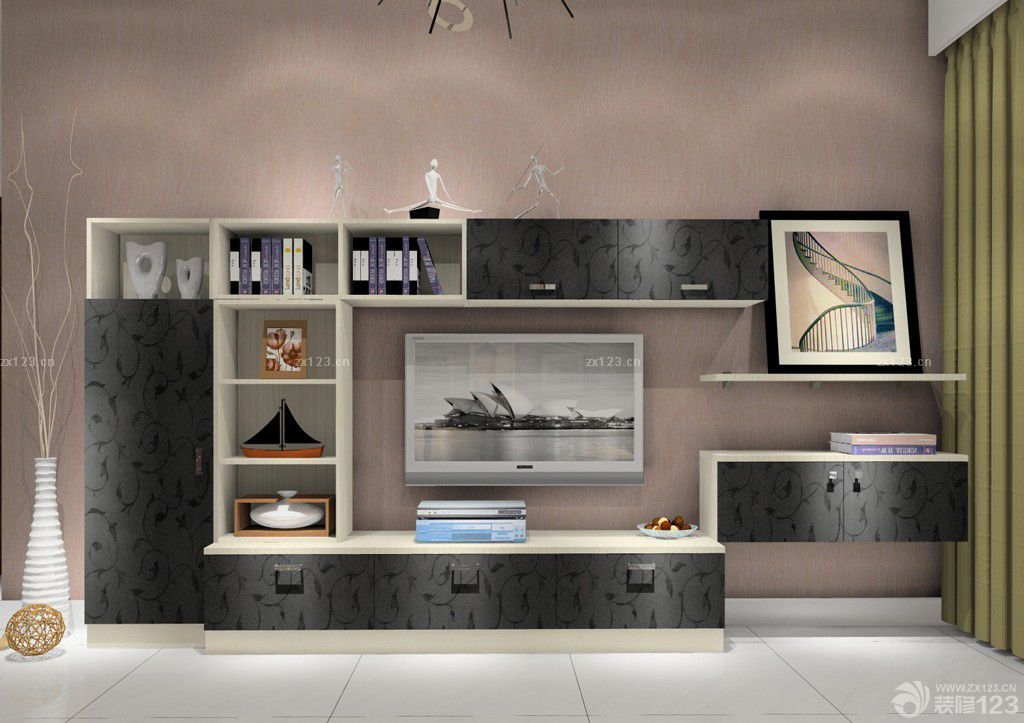 小客厅电视柜设计效果图欣赏