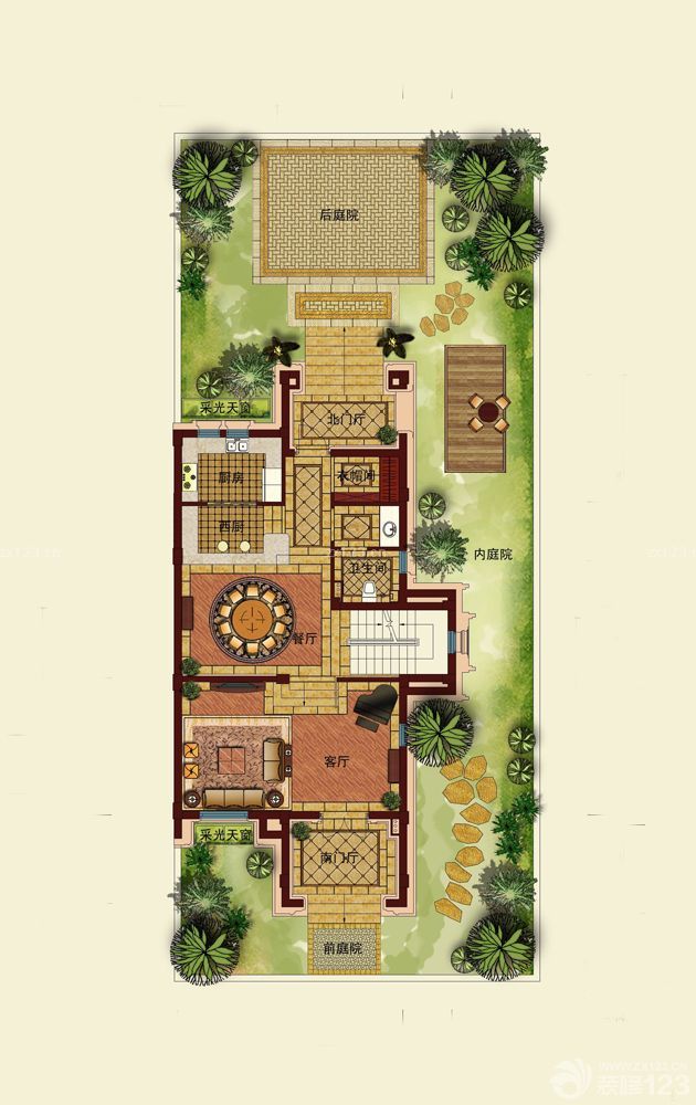 2025现代风格花园洋房户型图