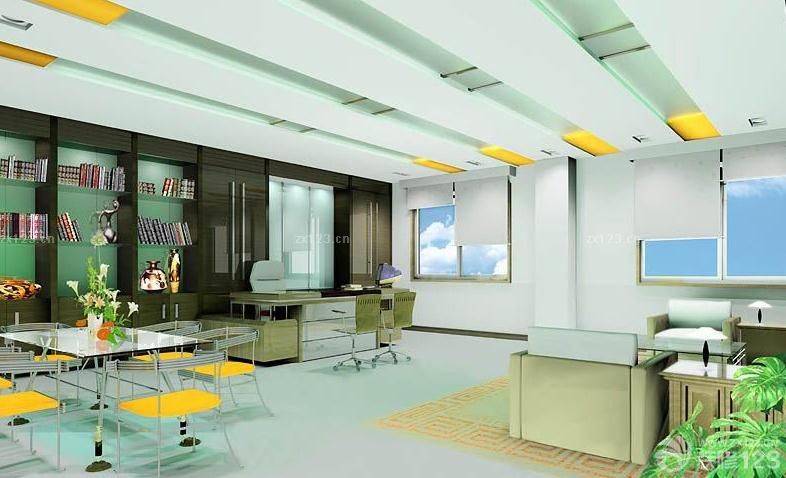 接待区玻璃桌子设计图片大全