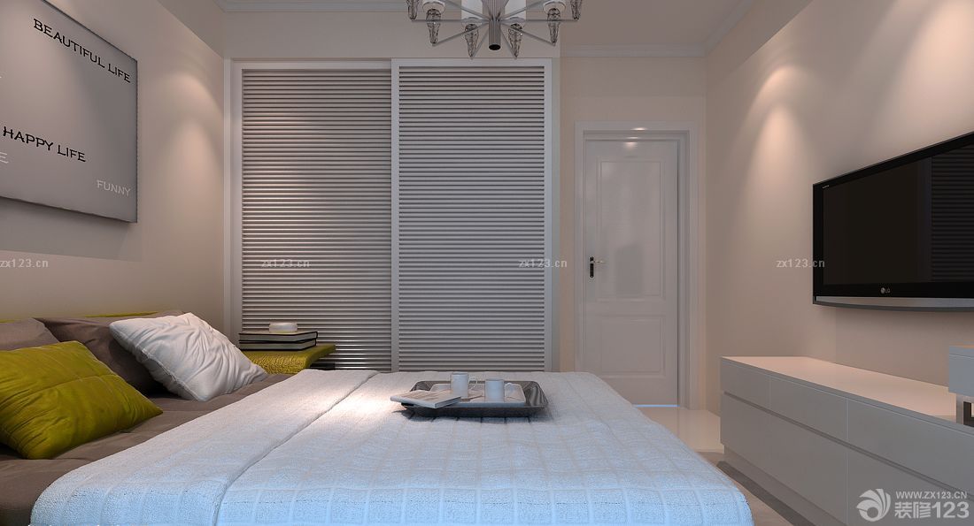 小卧室二门衣柜设计图片大全