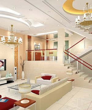 奢华复式装修效果图大全2025吊顶设计