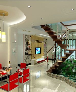 简易复式装修效果图大全2025吊顶设计