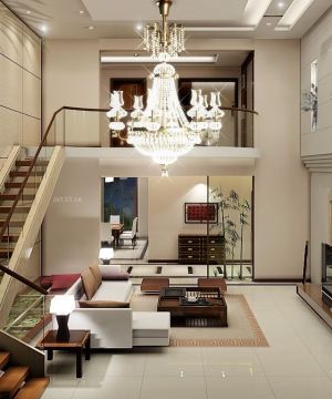 复式装修效果图大全2025吊顶灯饰装修样板