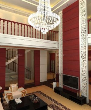 2025中式风格客厅隔断墙装修实例大全