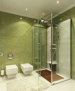 2023现代家居浴室玻璃门装修效果图