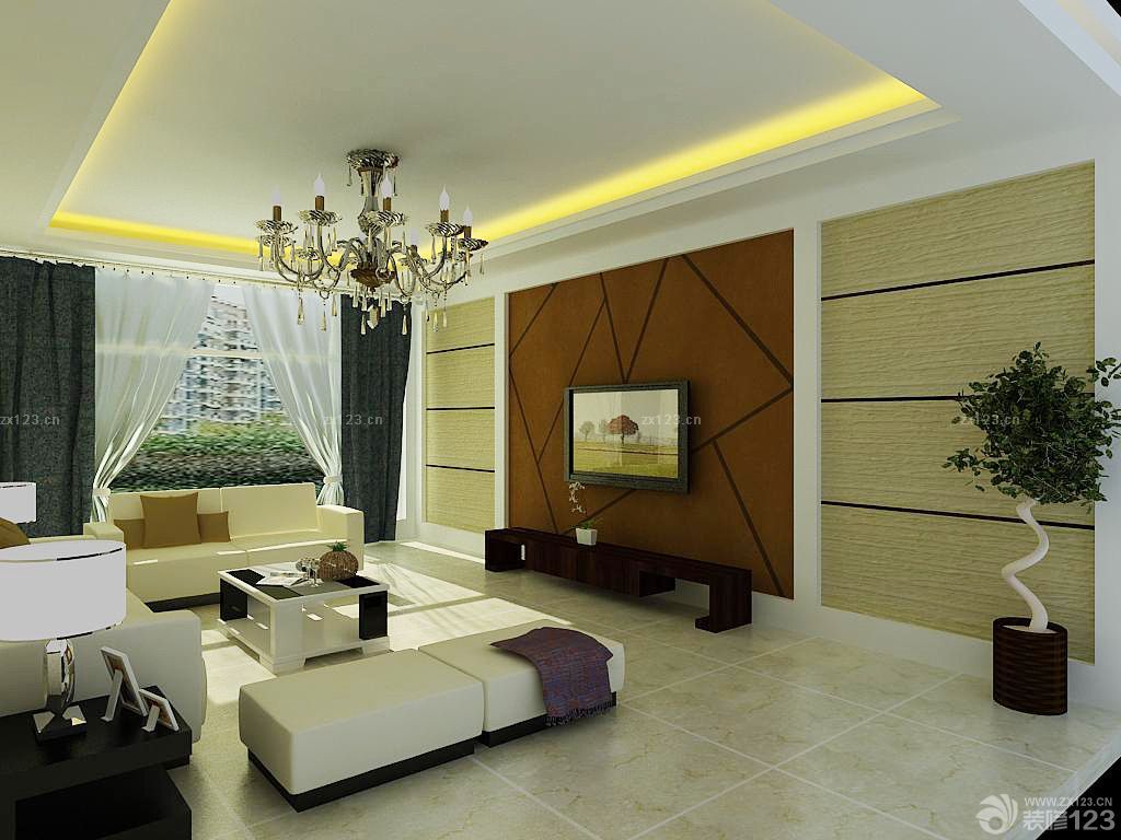 最新后现代风格硅藻泥背景墙案例图片2025