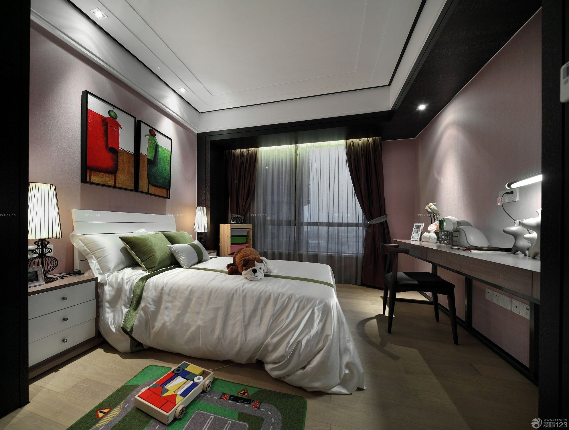 中式家居儿童房设计效果图