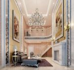 2025欧式风格楼中楼客厅沙发装修效果图大全