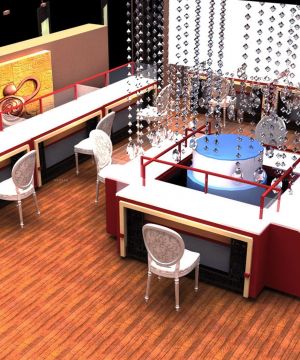 最新时尚创意珠宝柜台设计装饰图