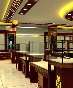 新中式珠宝柜台设计效果图大全